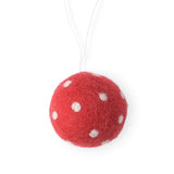 Little Hangings - Ornament, Red with White Dots