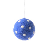 Little Hangings - Ornament, Blue with White Dots