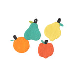 Wool Felted Fruit Coasters 4-Pack