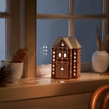 Kähler Gingerbread Ceramic Tealight Holder - Large House