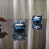 Holmegaard ARC 2" Tealight Holder - Dark Blue - Set of 2