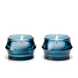 Holmegaard ARC 2" Tealight Holder - Dark Blue - Set of 2