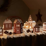Kähler Gingerbread Ceramic Tealight Holder - Large House