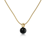 Aura Necklace L Gold/Black