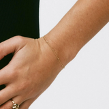 Beaded Chain Bracelet Gold