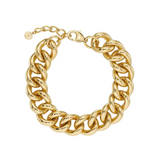 Bold Curb Chain Bracelet Gold