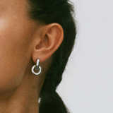 Chunky Eternal Earrings Steel