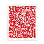 amazing swedish dishcloth red dala pattern by jangneus