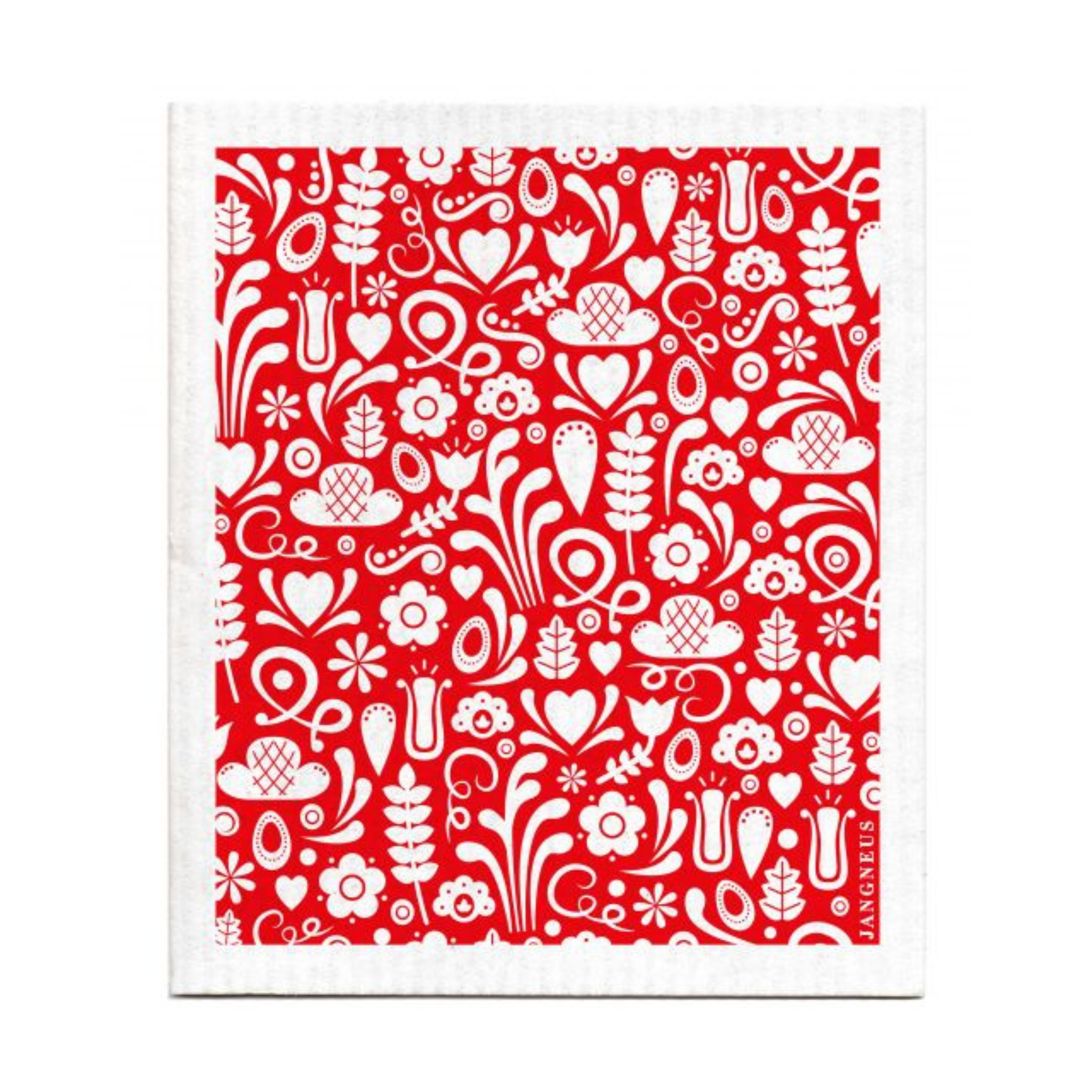 amazing swedish dishcloth red dala pattern by jangneus
