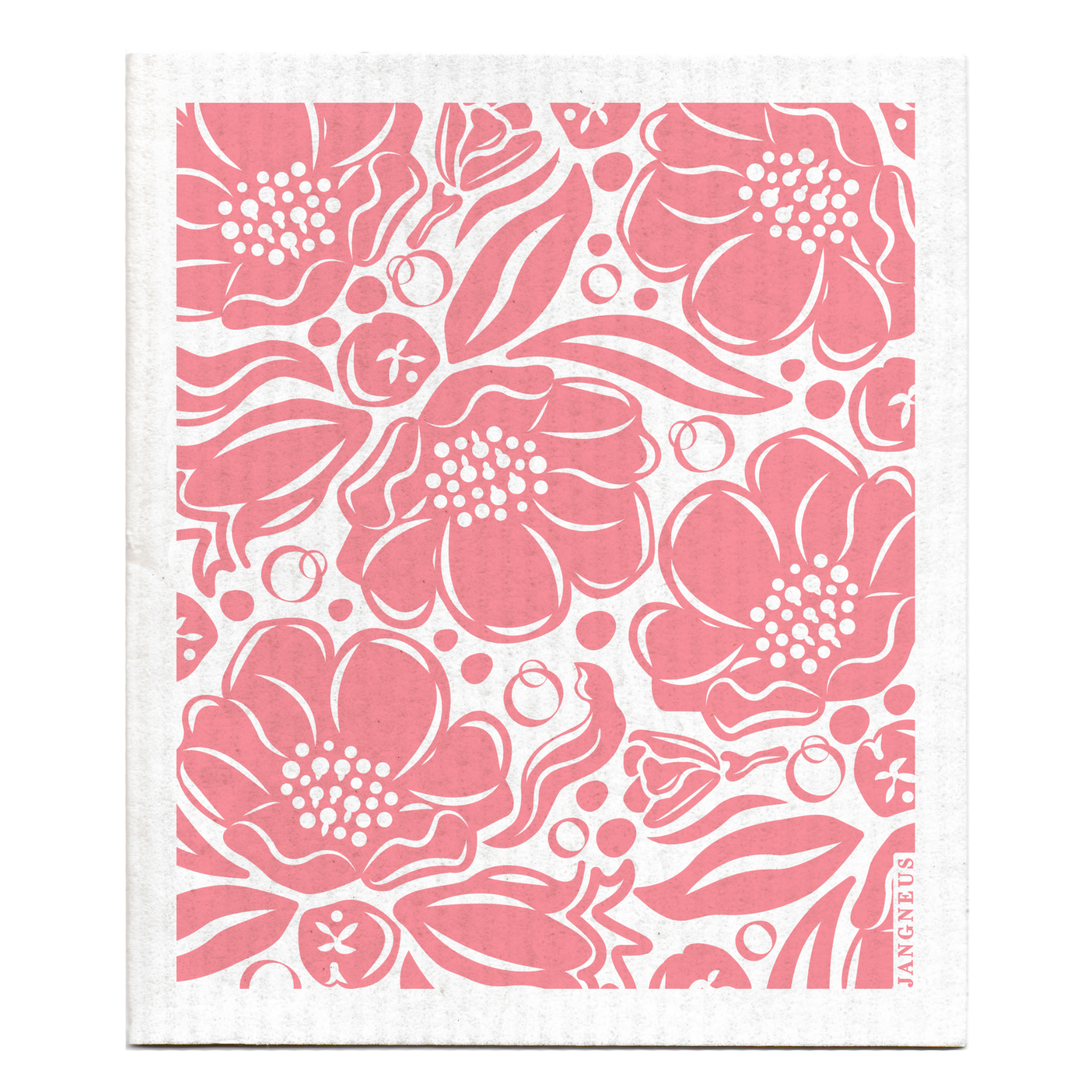 amazing swedish dishcloth pink floral by jangneus