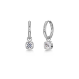 Gemma Hoops Silver