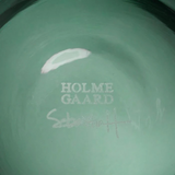 Holmegaard Arc Blown Glass Flowerpot / Vase - Dark Green
