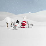 Hoptimist Snowman S - White