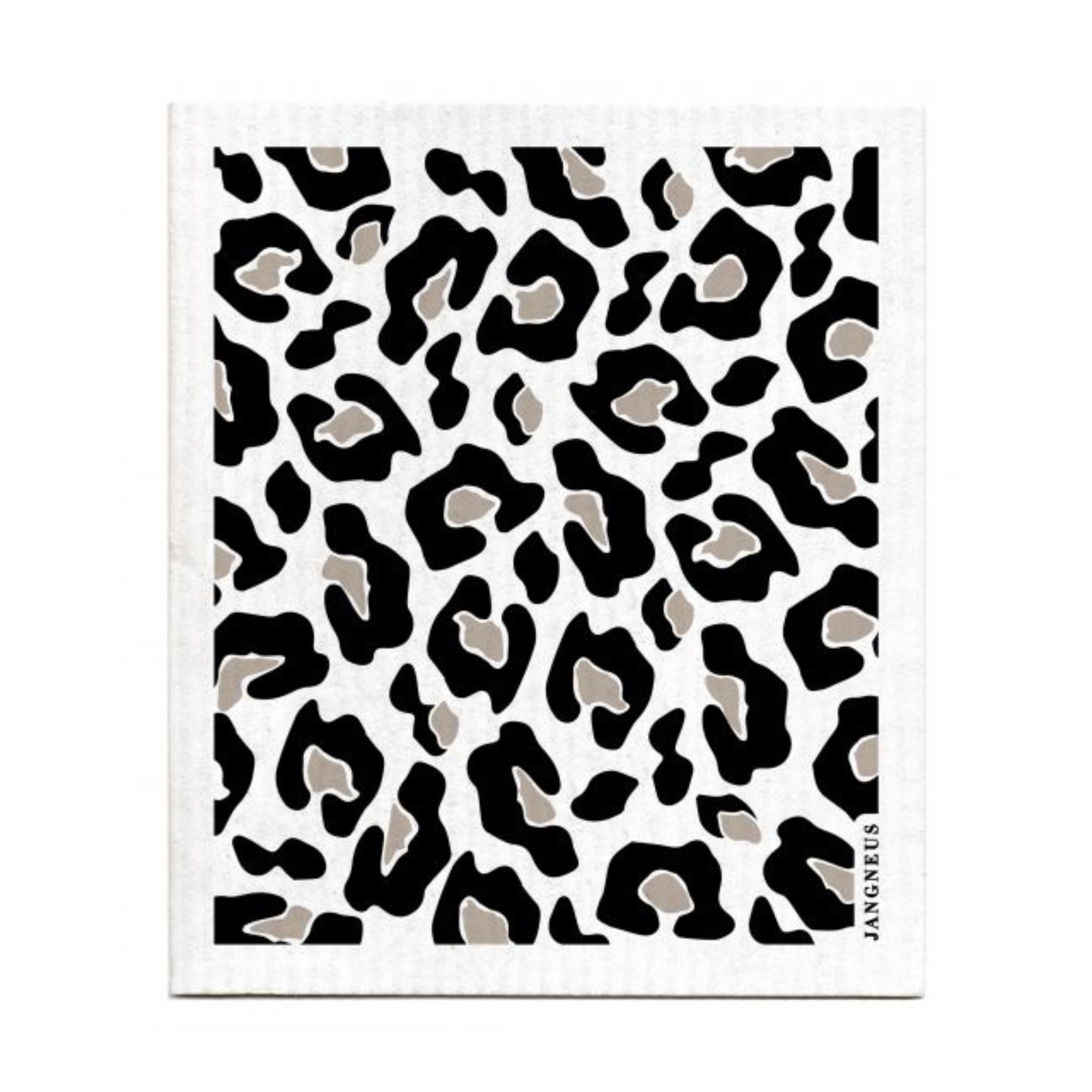 amazing swedish dishcloth black leopard print