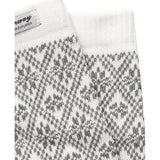 White & Gray - Norwegian Socks Large