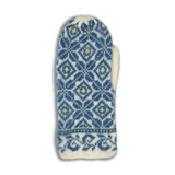 Moliden Knitted Mittens - Blue