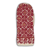 Moliden Knitted Mittens - Red