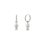 Perla Hoops Silver