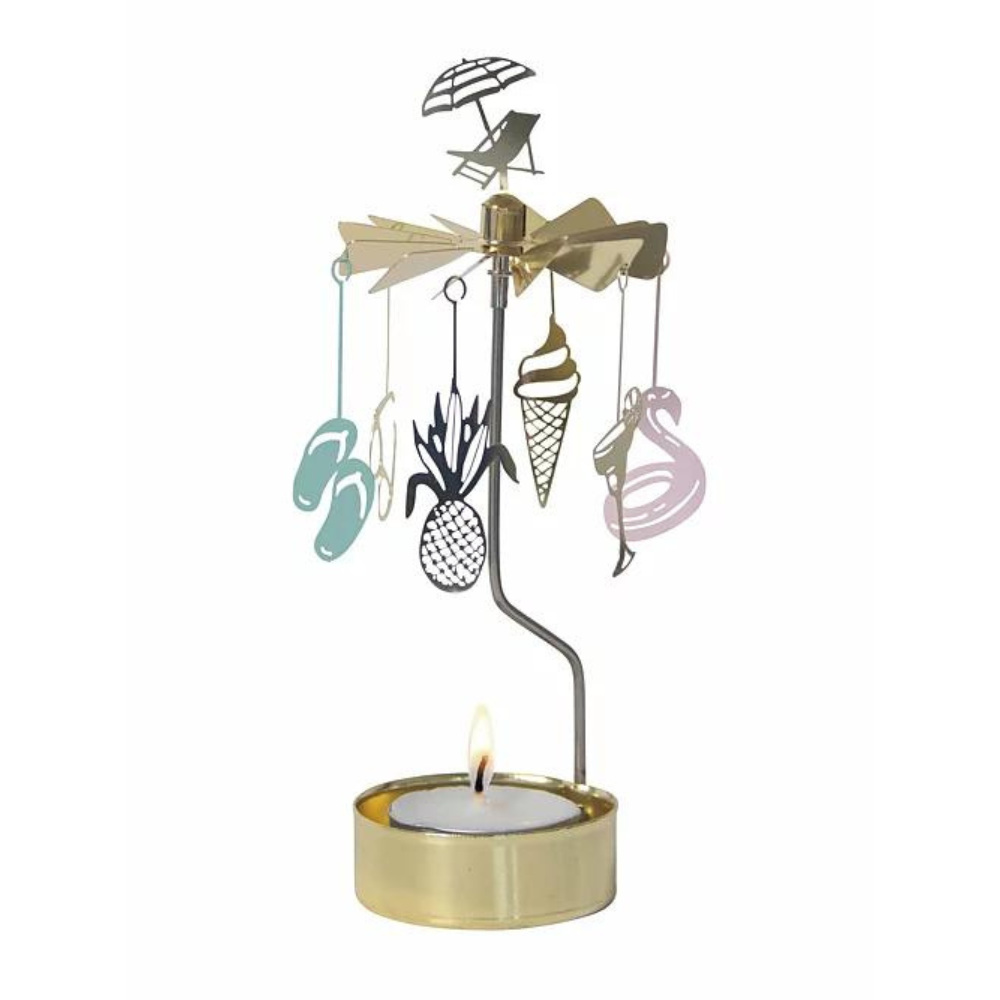 rotating candle holder beach holiday