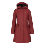 womens scandinavian raincoat burgundy