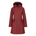 womens scandinavian raincoat burgundy