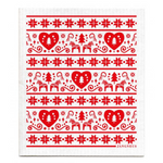 amazing swedish dishcloth red christmas dalarna