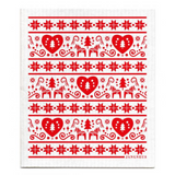 Christmas Dalarna Red - The Amazing Swedish Dishcloth
