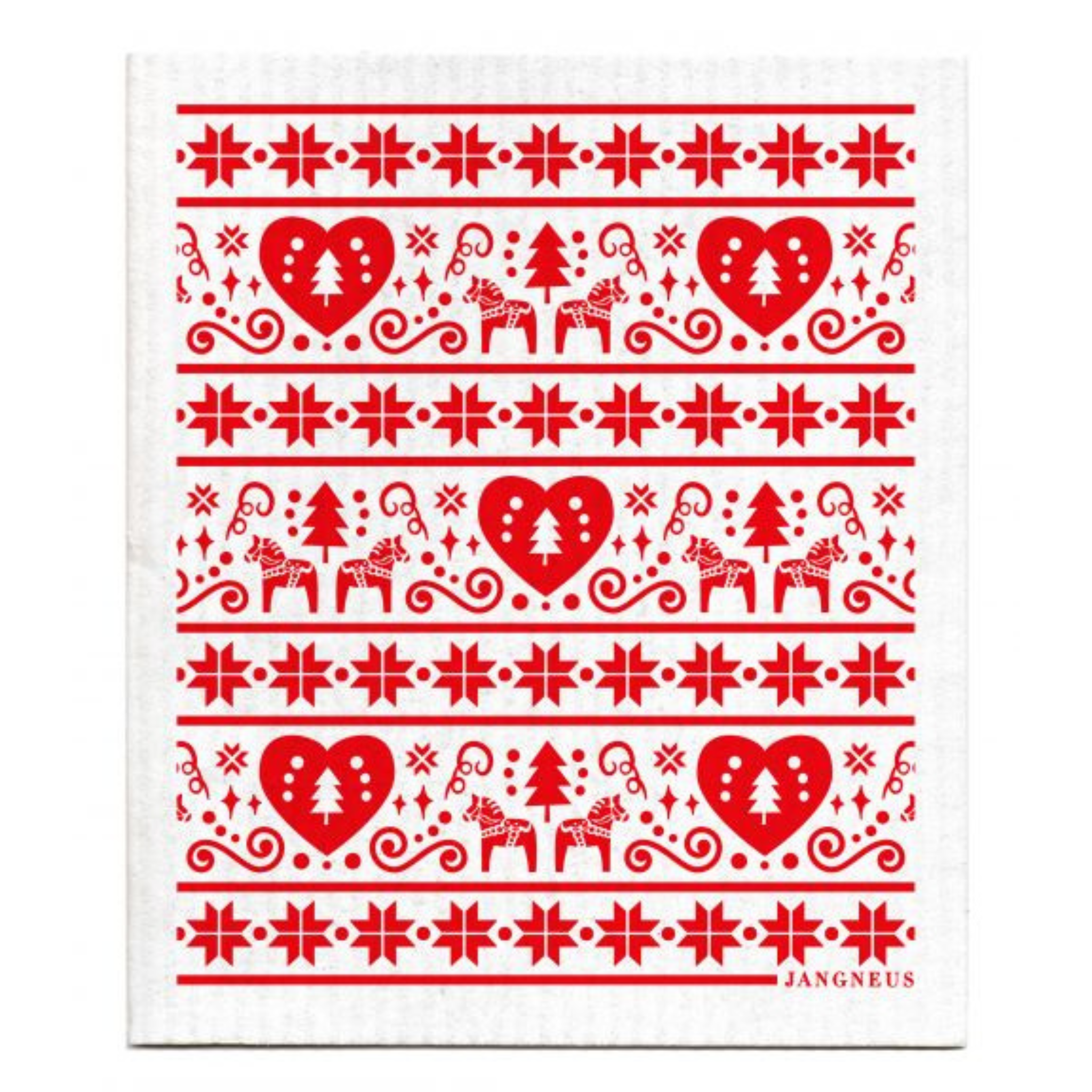 amazing swedish dishcloth red christmas dalarna