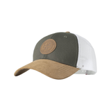 Scandinavian Explorer Leather Logo Cap - Grey