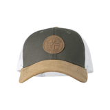 Scandinavian Explorer Leather Logo Cap - Grey