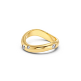 Selena Ring CZ Gold