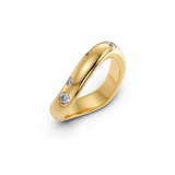 Selena Ring CZ Gold