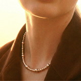 Sphere Necklace Multi Silver