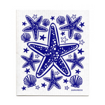 amazing swedish dishcloth blue starfish by jangneus