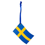 Swedish Flag Wooden Ornament