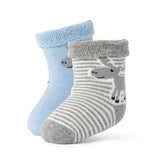 Norwegian Baby Socks 2 Pack - Blue/Grey