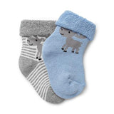 Norwegian Baby Socks 2 Pack - Blue/Grey