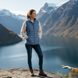 Women's Ultra Light Down Vest - Steel Blue