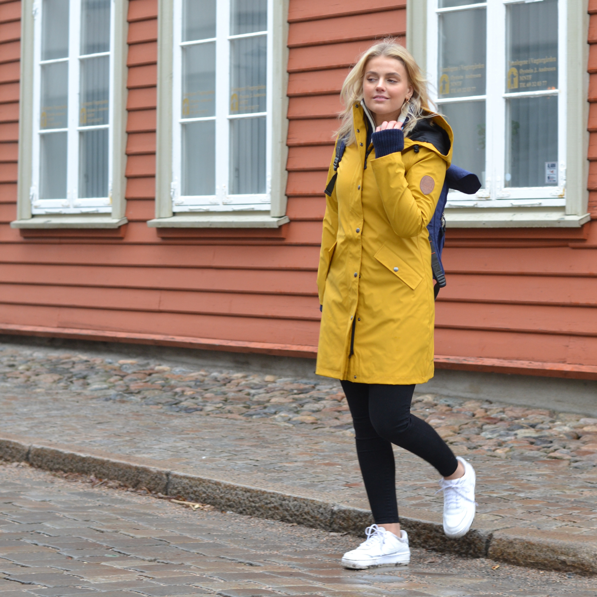 Women s Scandinavian Raincoat Yellow