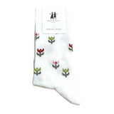 Tulip White - Bengt and Lotta - Swedish Socks