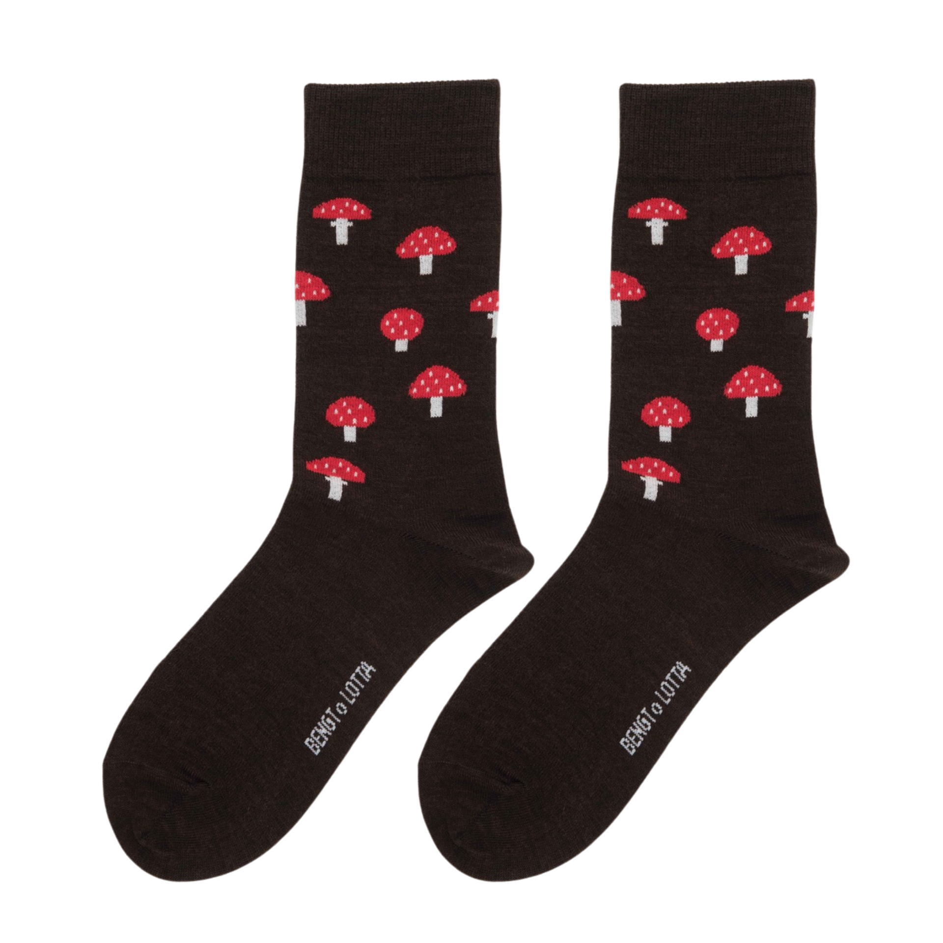 Bengt & Lotta Merino Wool Socks - Autumn Mushrooms – Scandinavian