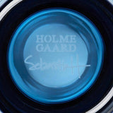 Holmegaard Arc 5.9" Mouth-Blown Glass Vase - Dark Blue