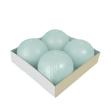 Ball Candle 4 Pack - Aqua