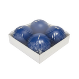 Ball Candle 4 Pack - Dark Blue