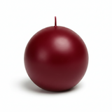 Ball Candle 4 Pack - Burgundy