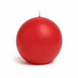 Ball Candle 4 Pack - Red