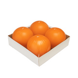 Ball Candle 4 Pack - Orange