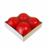 Ball Candle 4 Pack - Red