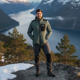 Combo Fleece Jacket - Green