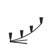 4 - Candle Holder Iron Concave 16"